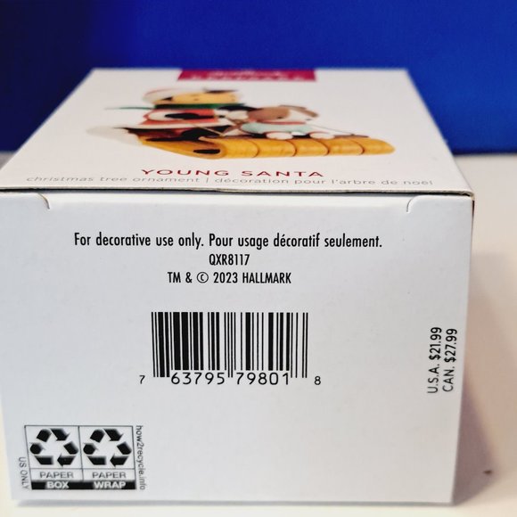 YOUNG SANTA ~ 2nd IN YOUNG SANTA SERIES ~ 2023 Hallmark Keepsake Ornament - Picture 5 of 7